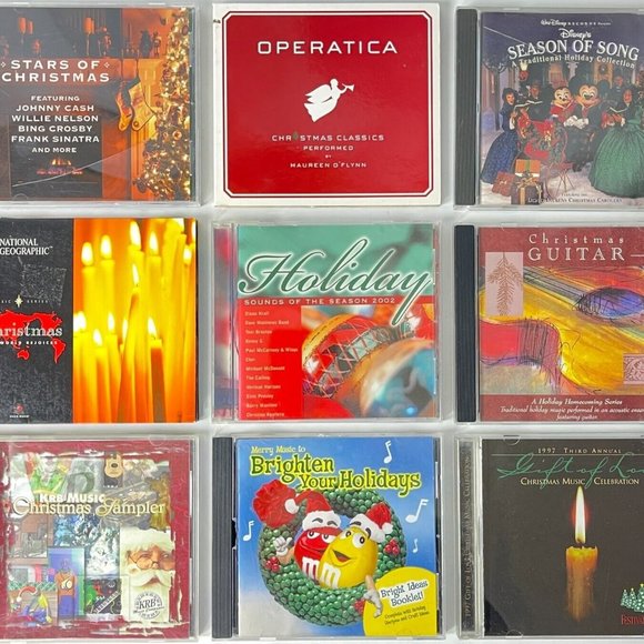 Christmas Holiday Various 9CD Bundle Disney KRB Nat Geo M&Ms Guitar Stars